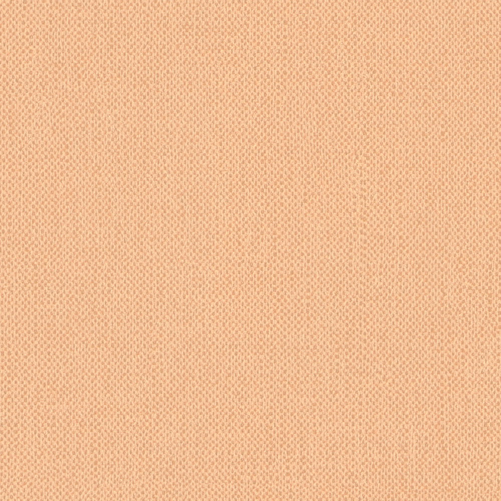             Tapete Pastell Orange mit Leinenoptik & Struktureffekt – Orange
        
