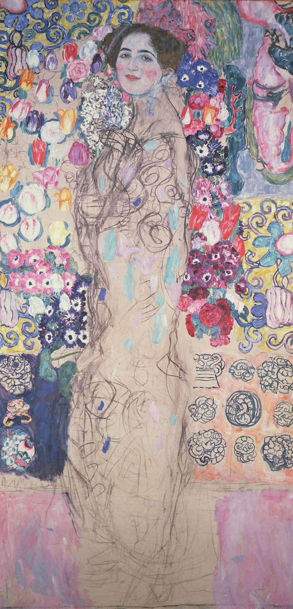             Fototapete 'Bildnis von Ria Munk III' von Gustav Klimt
        