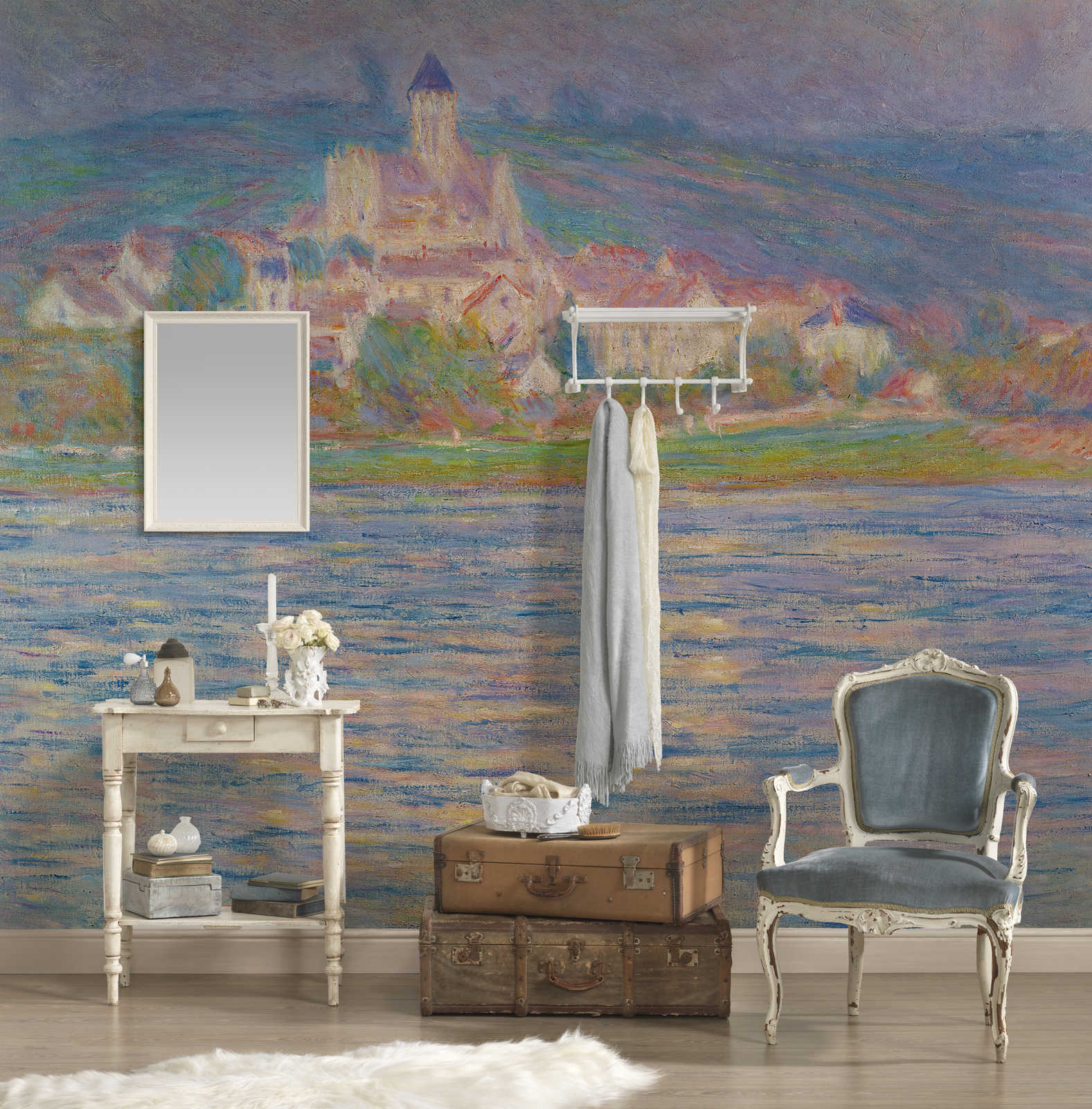             Fototapete "Ansicht Vétheuil" von Claude Monet
        