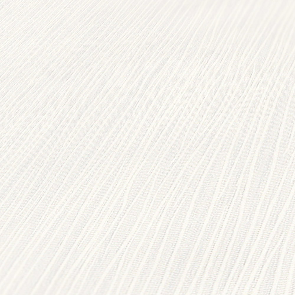 Papiertapete Weiß mit Linienstruktur