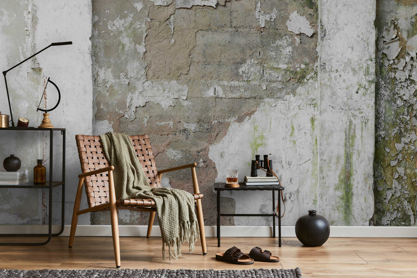 Armstuhl, gewebt, Holz, Wandstudio, Teppich