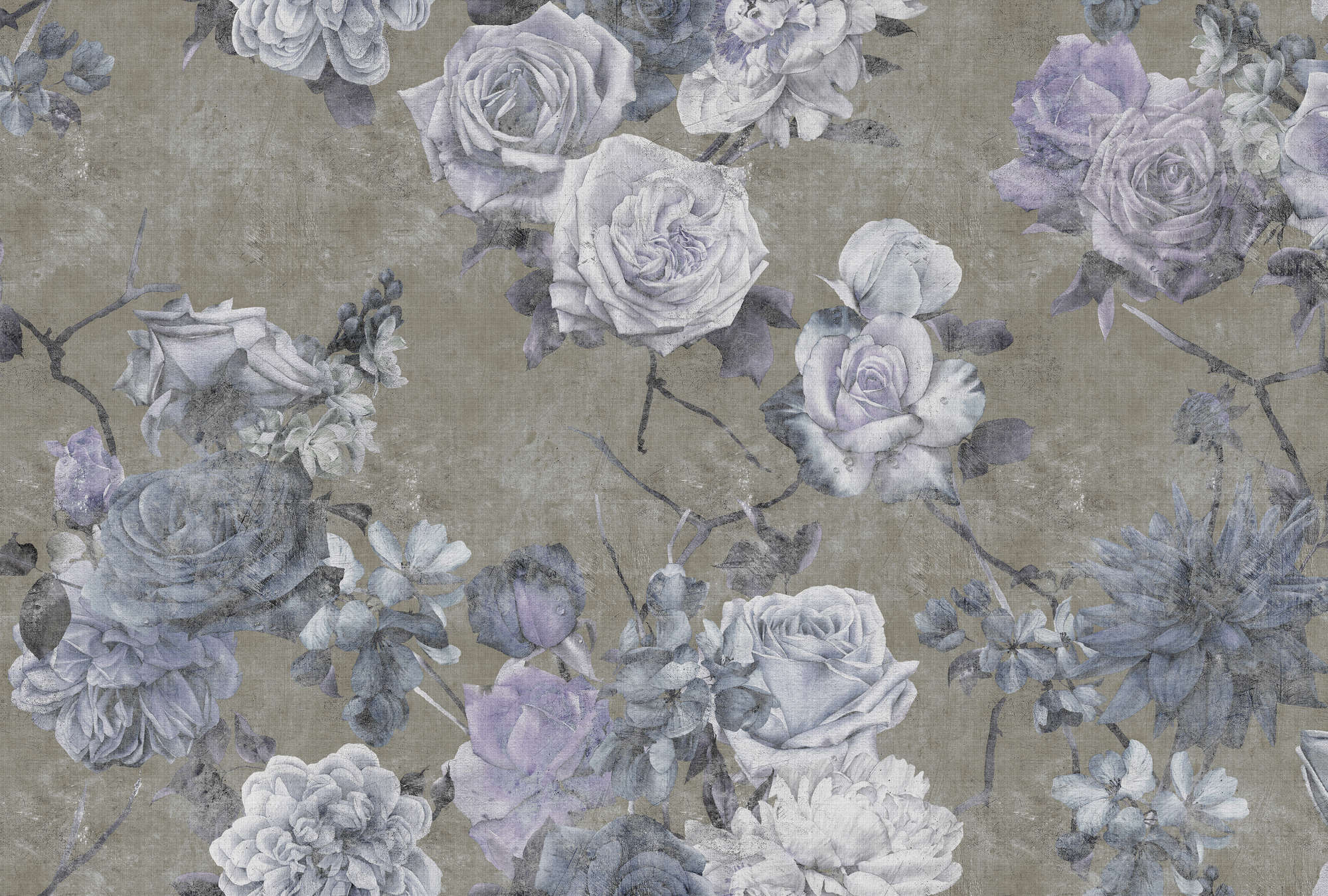 Dekoration für Zuhause, Muster, Leinen, Rose, Florales Design