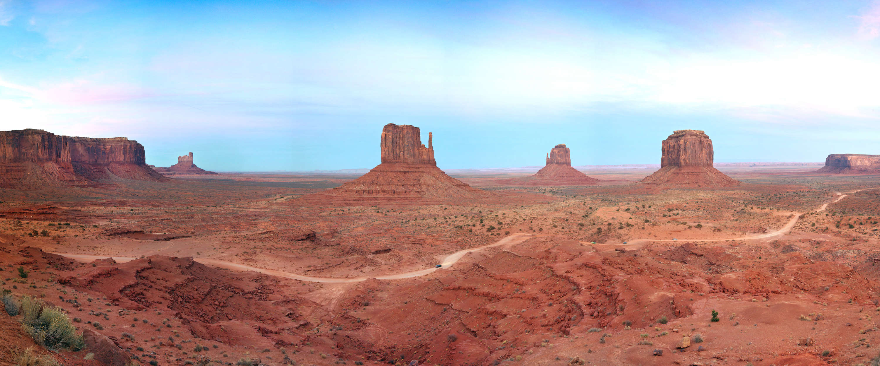 desert, Felsformationen, rote Landschaft, Wüstenlandschaft, Straße