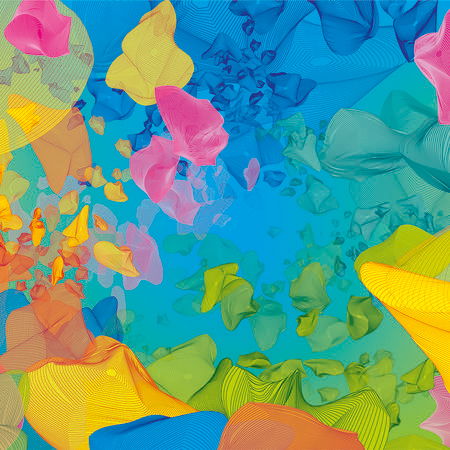         Fototapete mit grafischem Jellyfish Design – Bunte Quallen
    