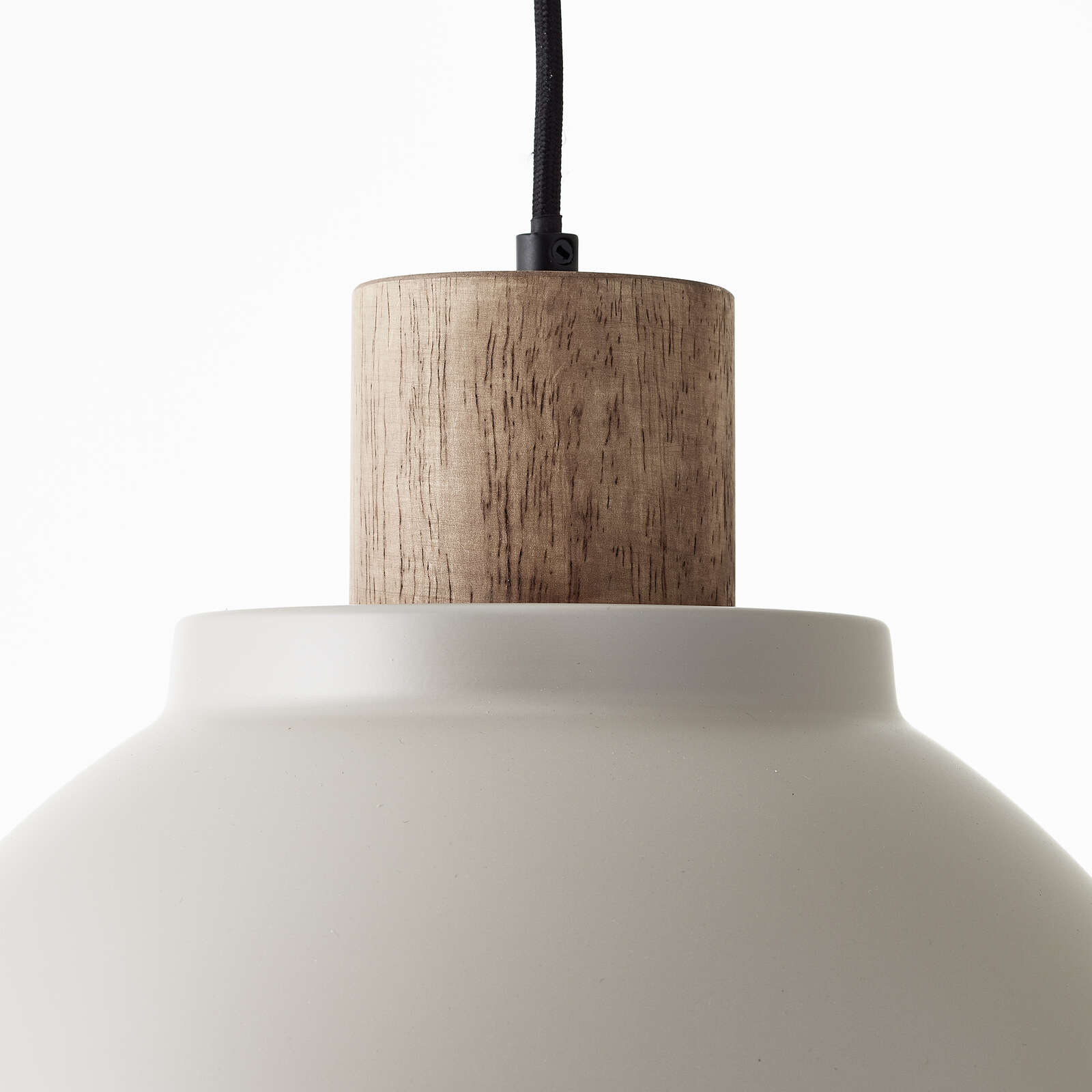             Pendelleuchte aus Holz - Franziska 11 – Grau
        
