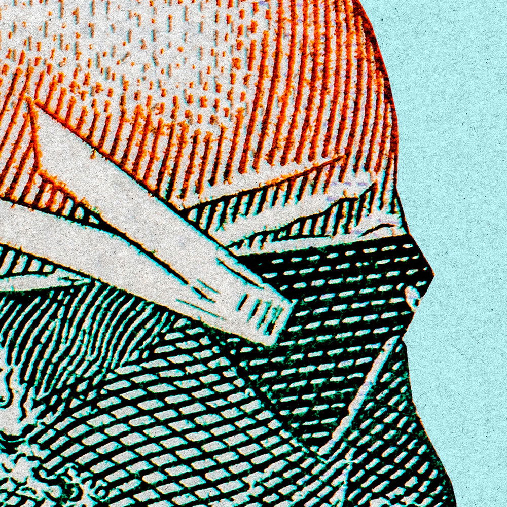             Fototapete »aquaman« - Schwimmer im Pixel Design – petrol mit Kraftpapier-Struktur | Glattes, leicht glänzendes Premiumvlies
        