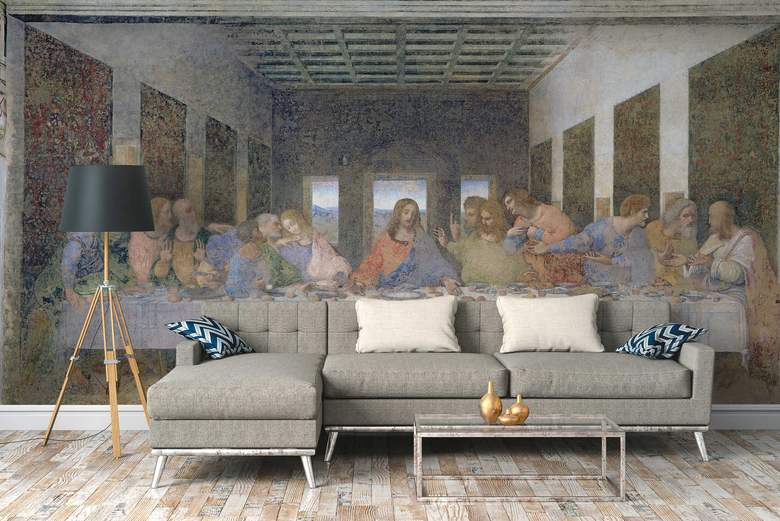 Wandbild, Mural, Wohnzimmer, Sofa, Dekoration