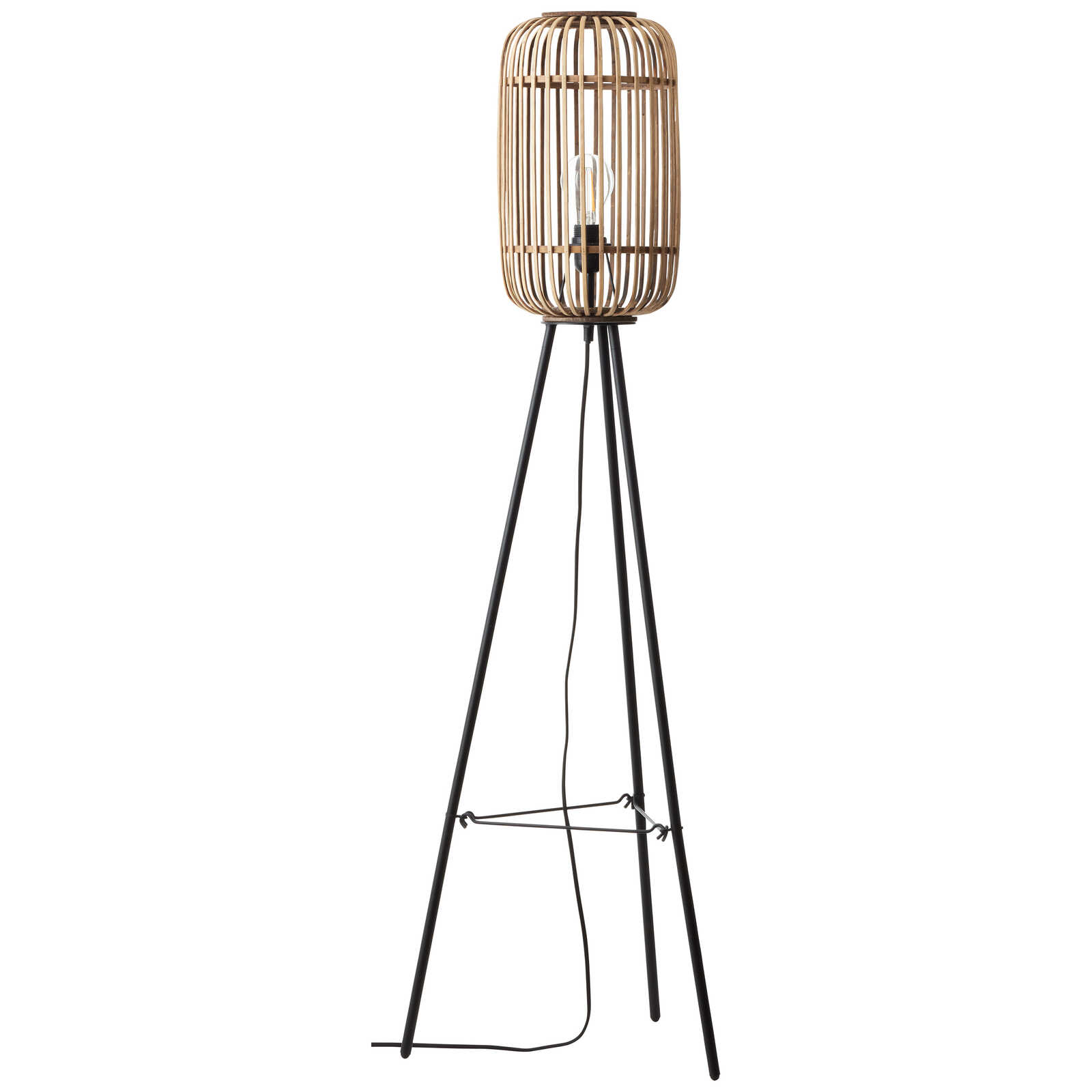             Stehleuchte aus Bambus - Willi 8 – Braun
        