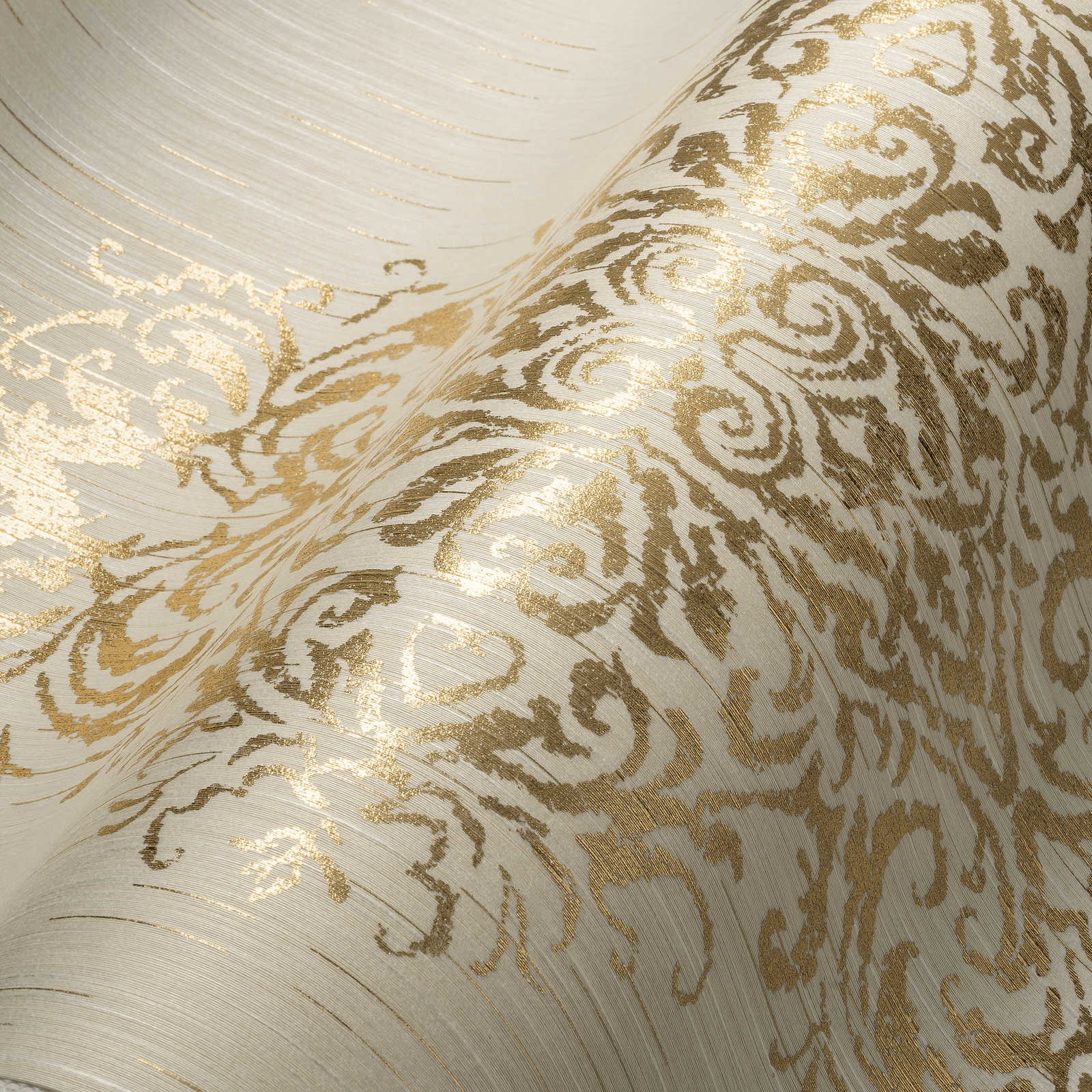 Tapete Metallic Effekt Gold
