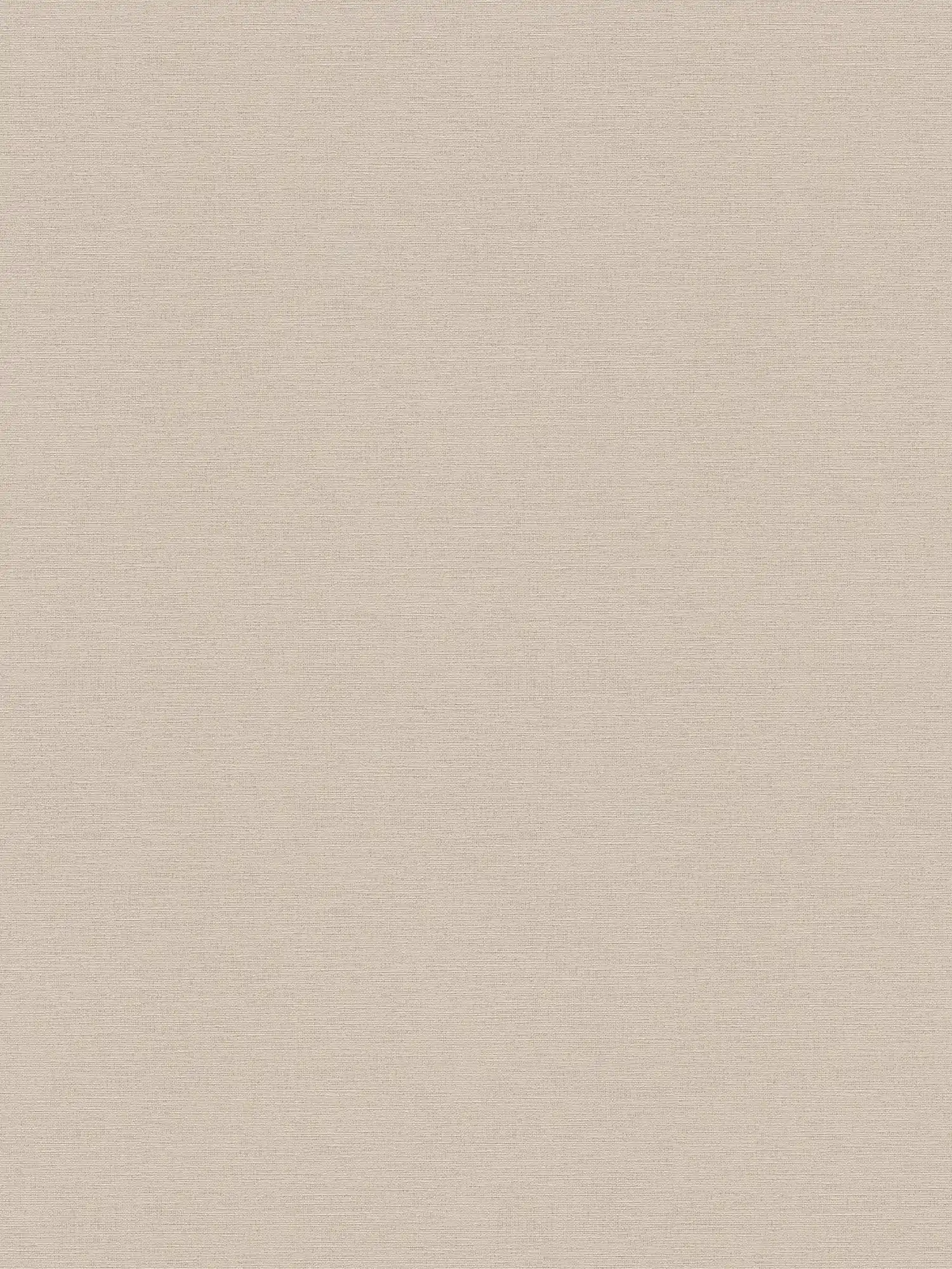 Leinenoptik Tapete Beige uni, hell mit Textilstruktur