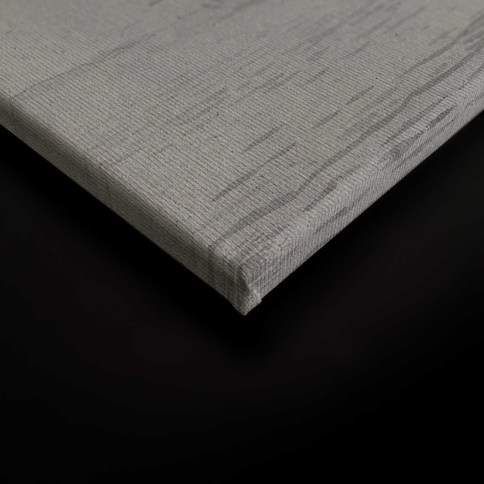On the Sea 2 - Grau-Beiges Leinwandbild Schiffe Vintage Gemälde Stil – 0,90 m x 0,60 m