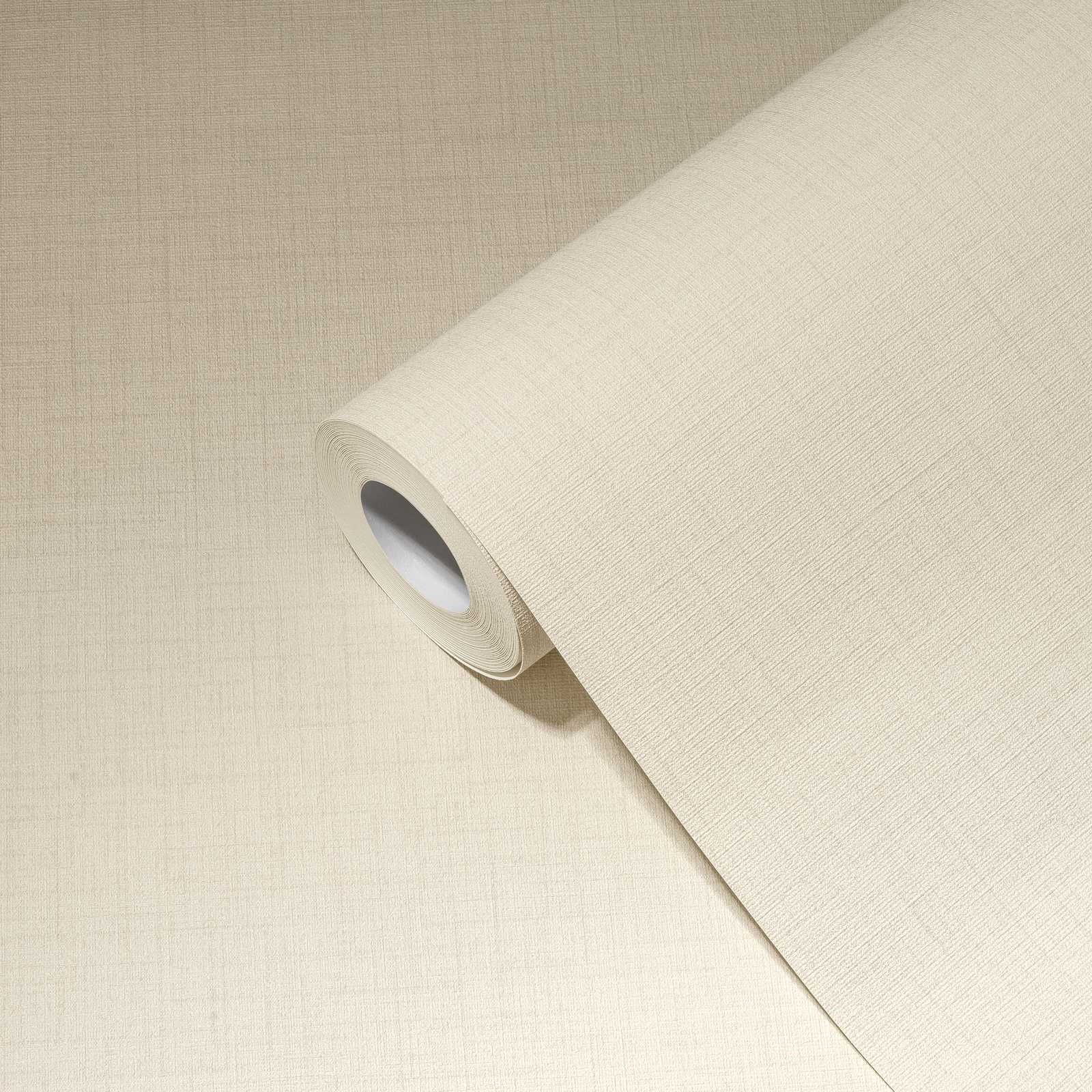         Light beige wallpaper plain mottled with linen texture
    