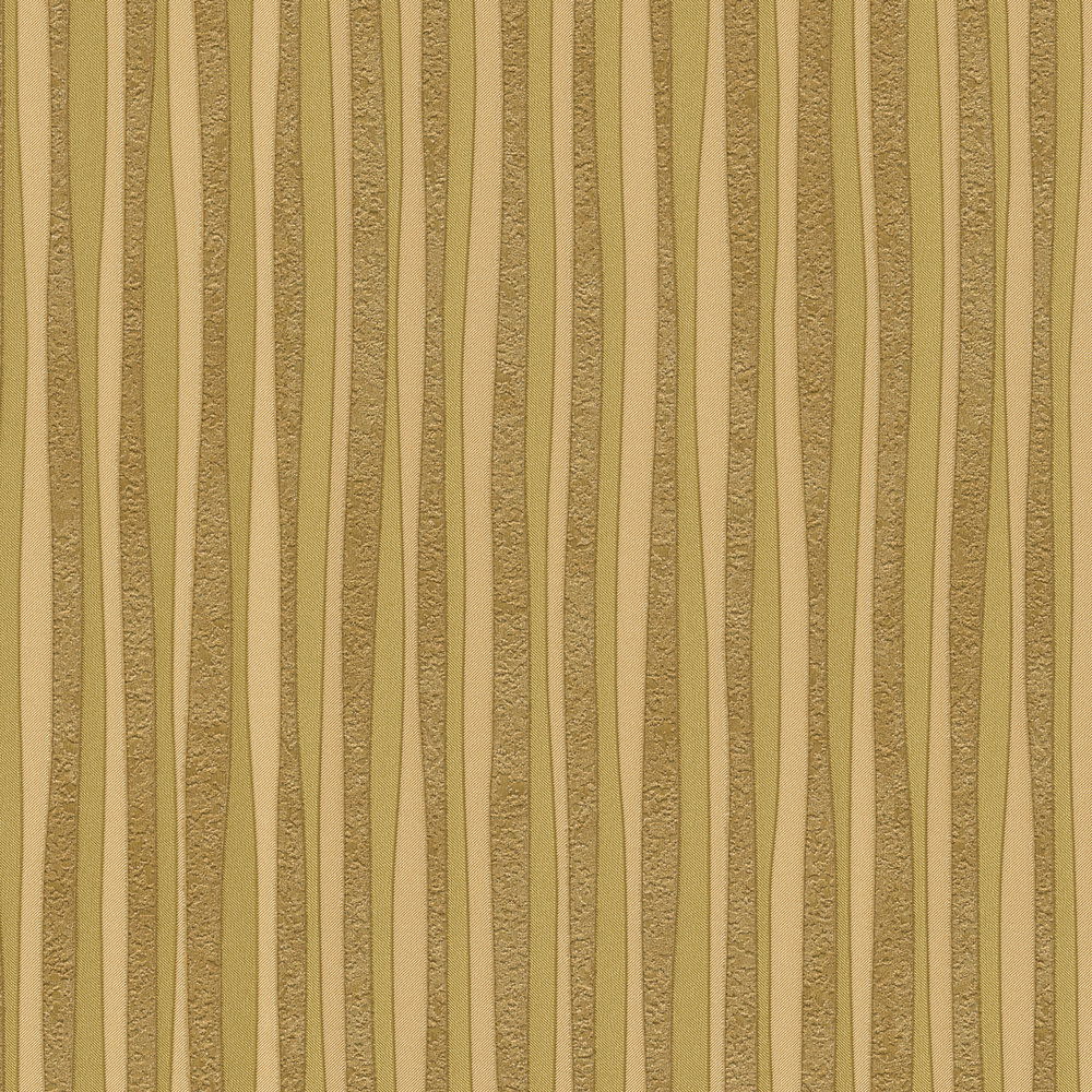             Metallic Design Tapete mit Linienmuster in Gold – Metallic
        