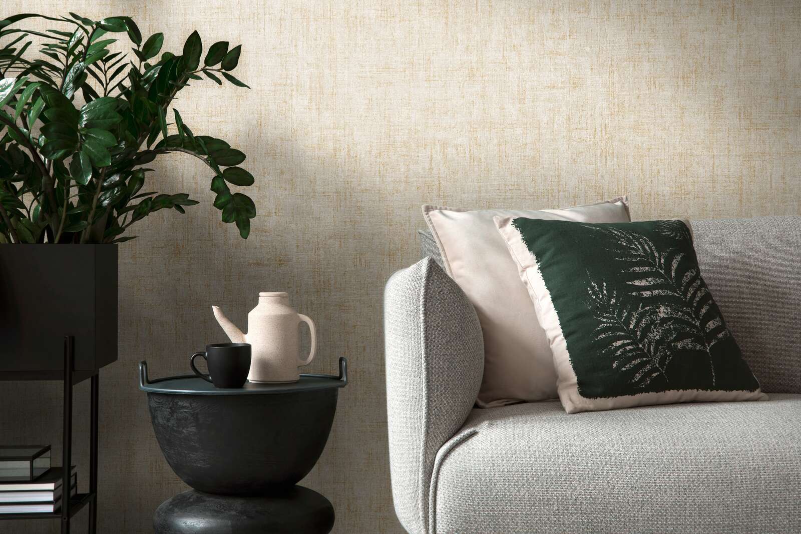 Kissen, Dekoration für Zuhause, Tasse, Topfpflanze