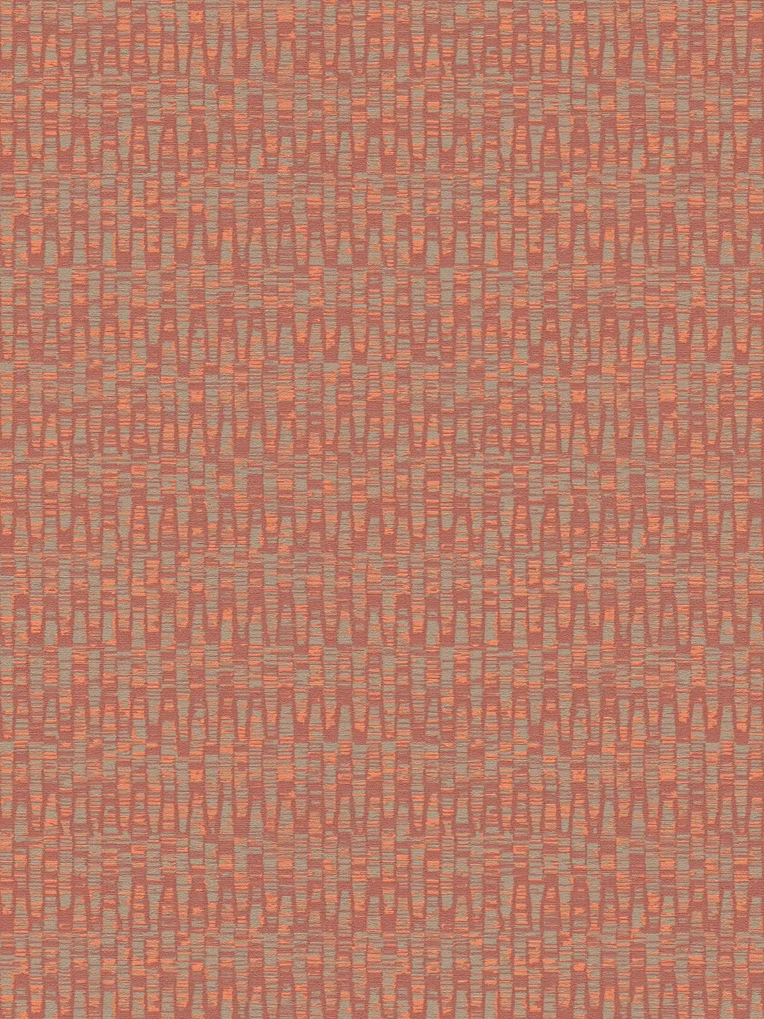         Vliesbehang in opvallende kleuren - rood, oranje, beige
    