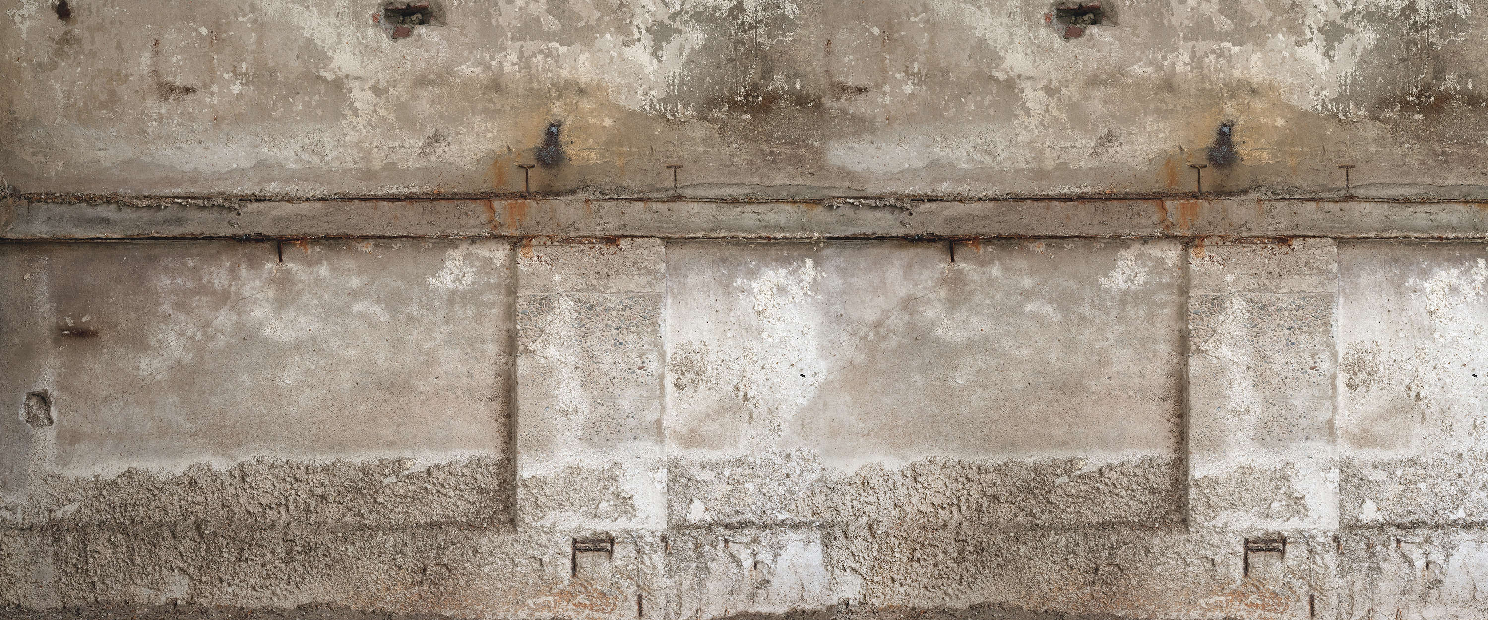 concrete wall, verwittert, Industrie, Rostflecken, texturierte Oberfläche
