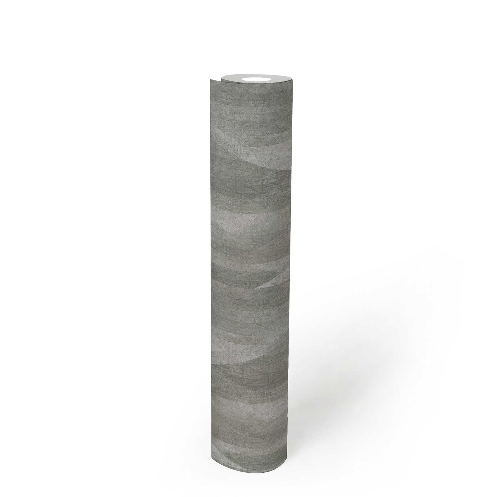 Vliestapete mit grafischen Rautendesign – Grau