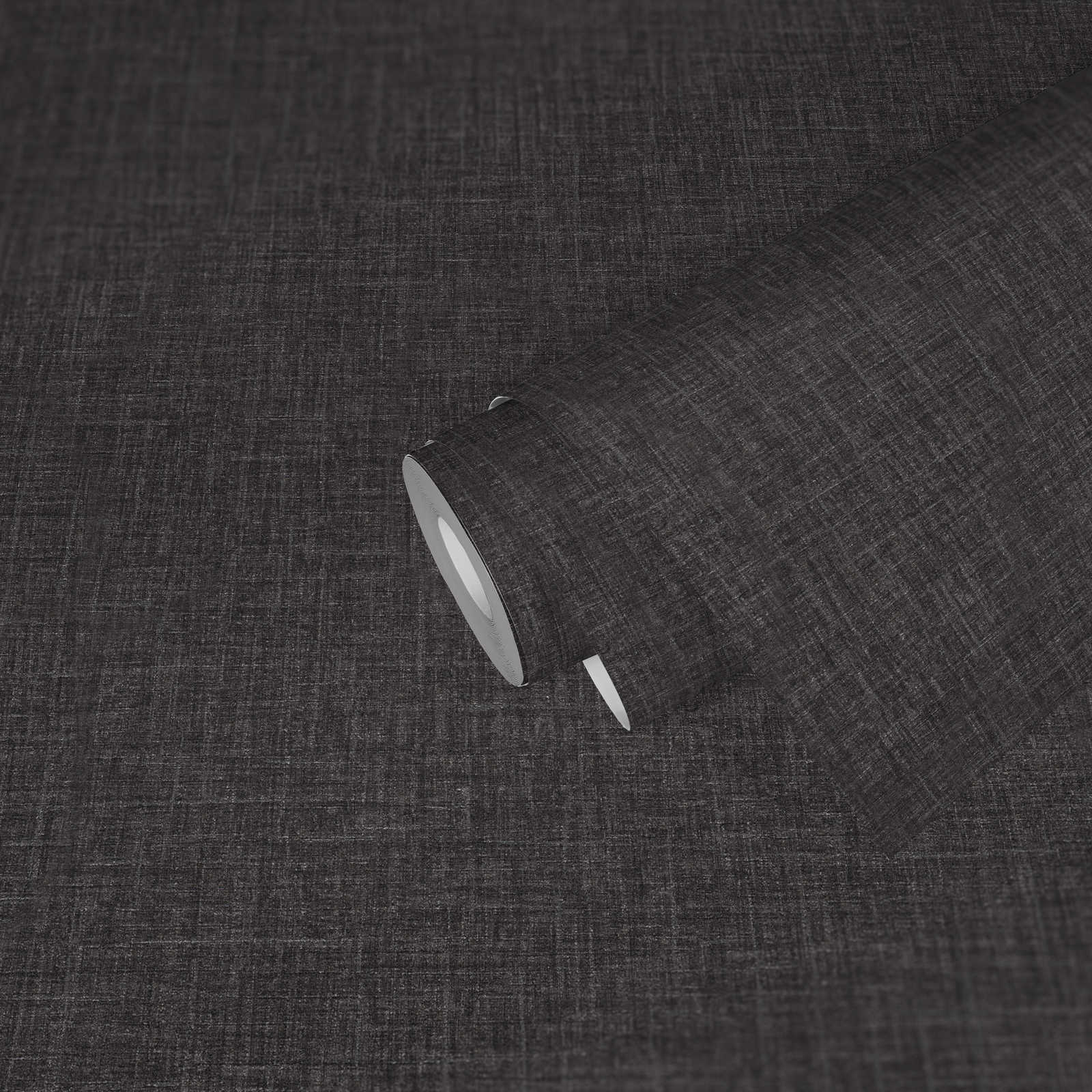             Unitapete VERSACE in Leinen Optik mit Schimmer – Schwarz, Grau
        