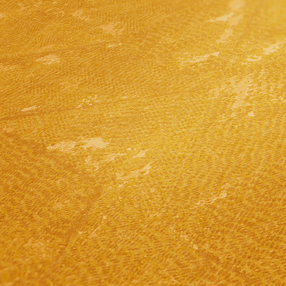             Tapete sommerlich Gelb, asymmetrisches Muster – Gelb
        