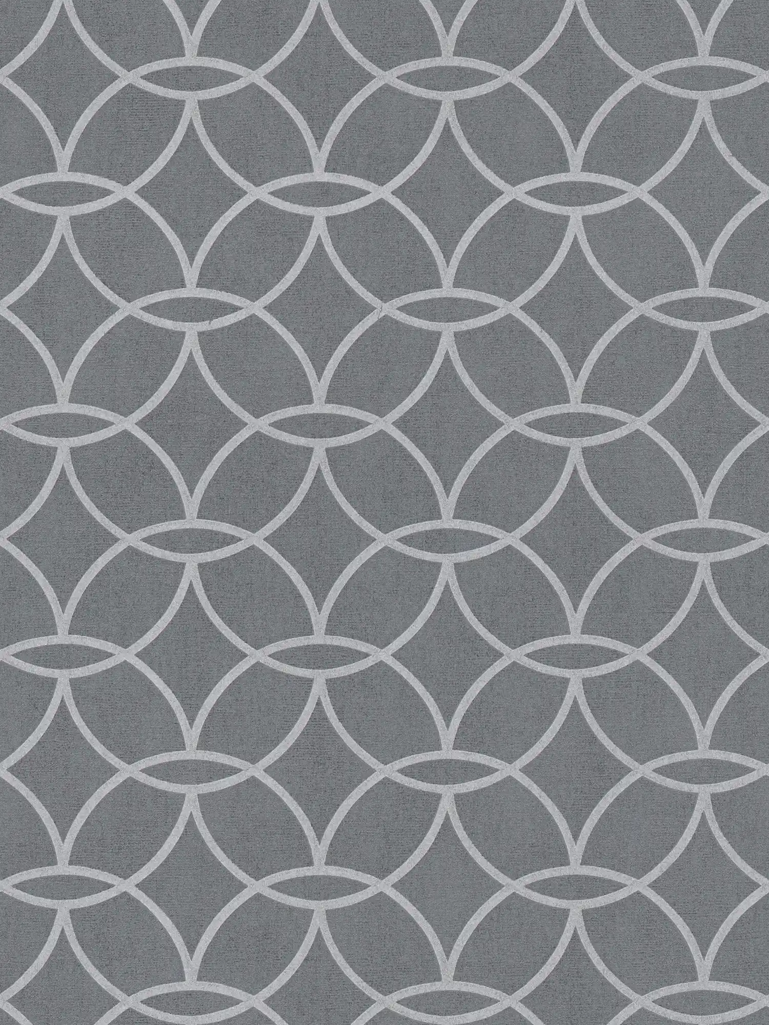         Grey pattern wallpaper with silver metallic pattern & shimmer effect - grey, metallic
    