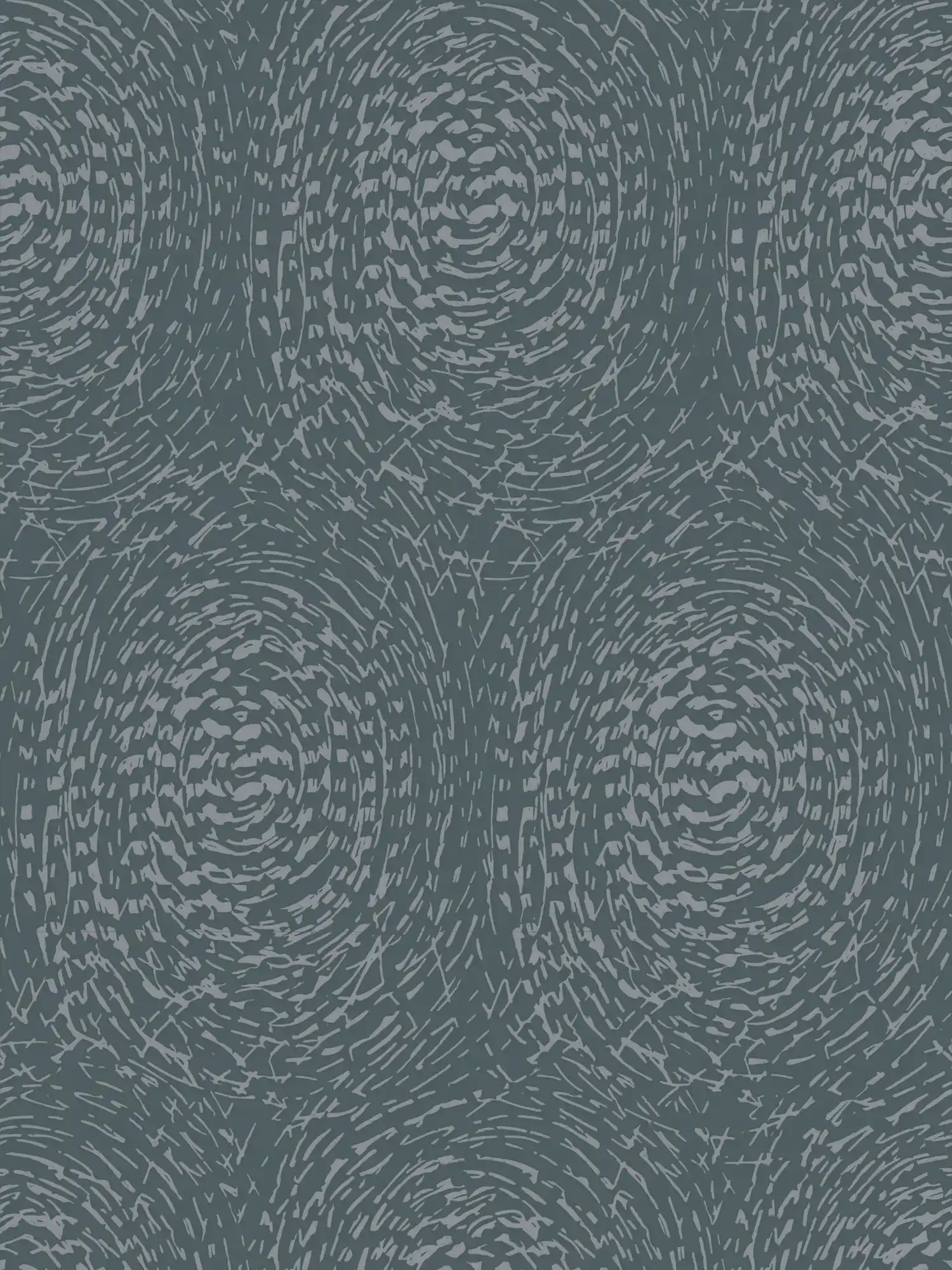         Tapete Ethno Design mit Metallic Farbe & Strukturdesign – Blau, Metallic
    