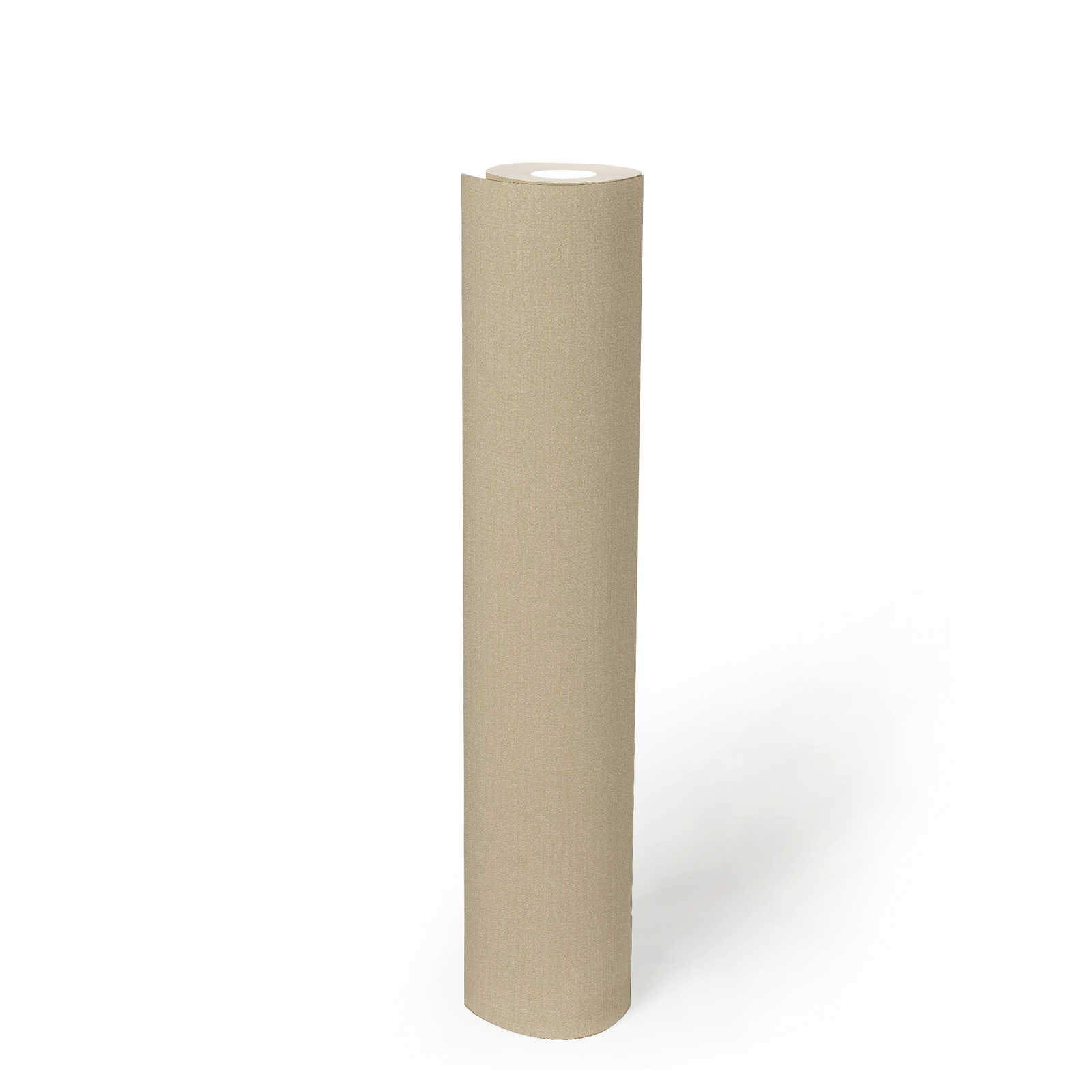 Leicht strukturierte Unitapete in warmen Farbton – Beige