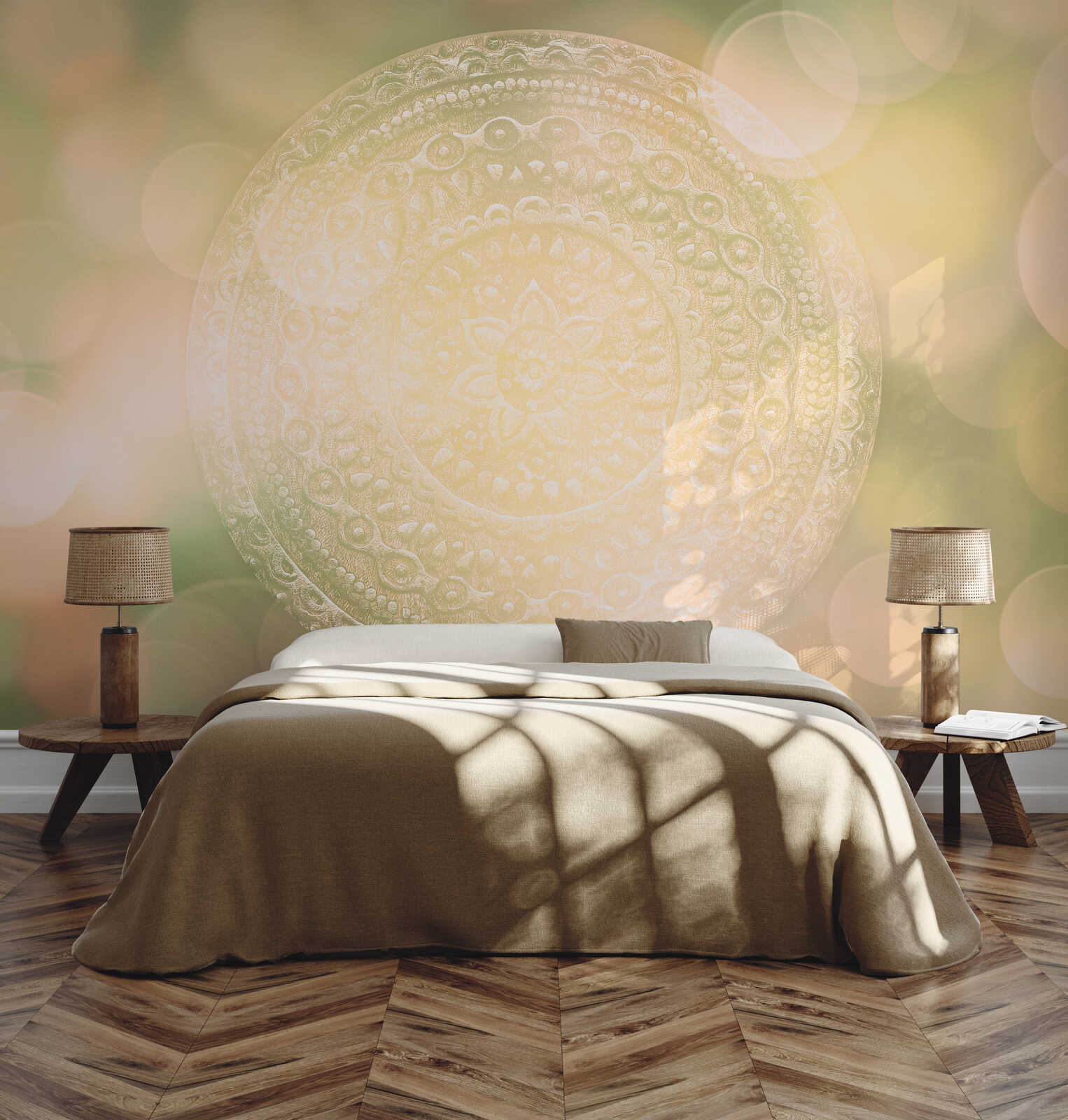 bett, wanddeko, bed, lampe, bodenbelag