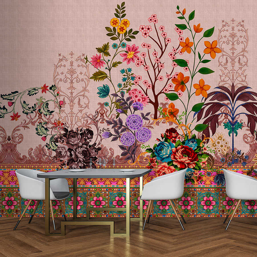 Grafiken, Florales Design, Muster, Innenarchitektur, Wand