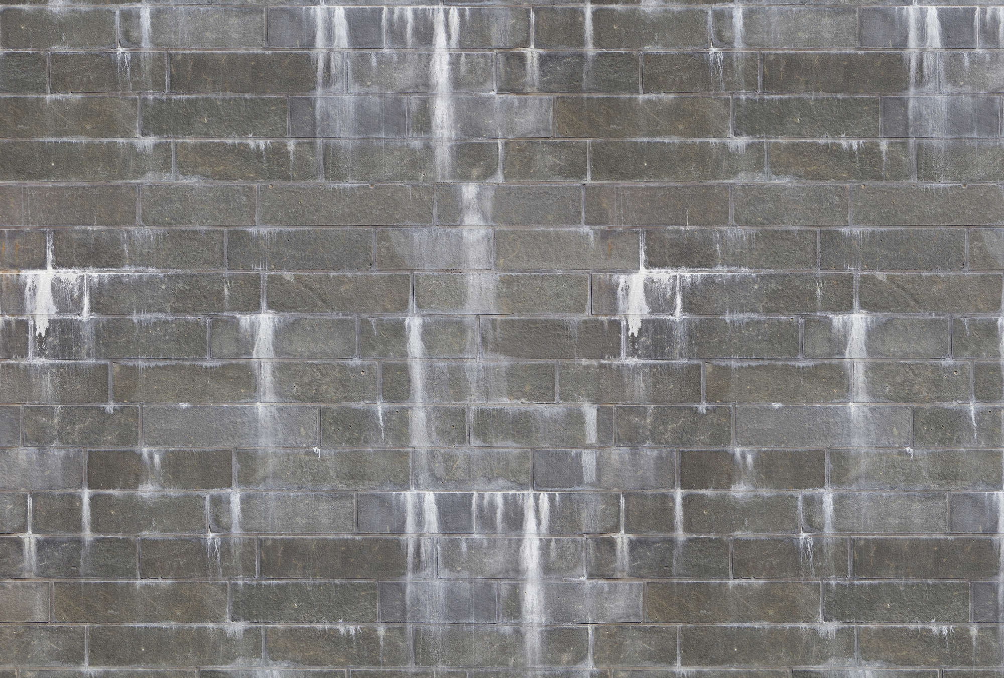             Fototapete Industrial Loft – Vliestapete in 3D Optik mit verwitterter Backsteinwand – Grau, Weiß
        