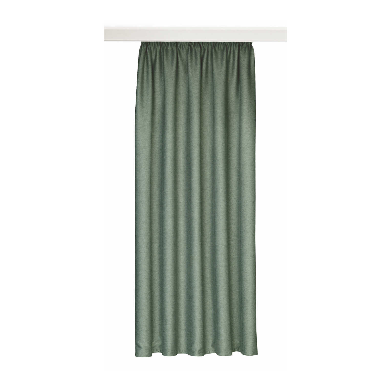 curtain, grün, einfarbig, Länge