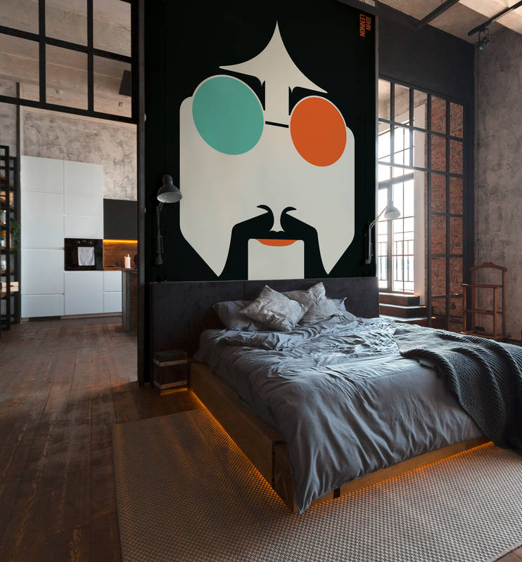 bett, wandbild, künstlerischer-druck, raum-deko, poster