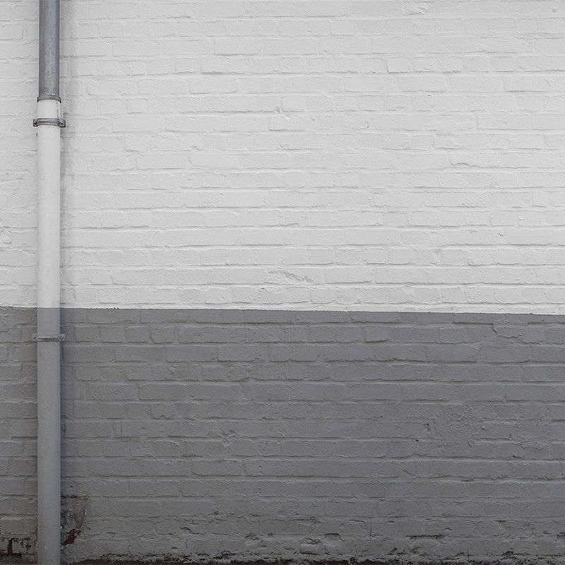         Industrial Look Fototapete – Vliestapete in 3D Optik mit zweifarbiger Betonwand – Grau, Weiß
    