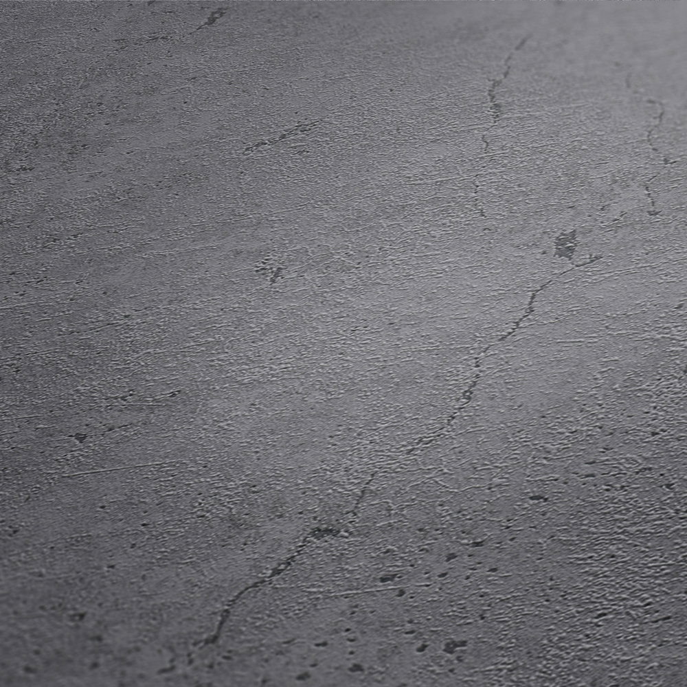            Tapete mit Betonoptik, optischen Rissen & Poren – Grau
        