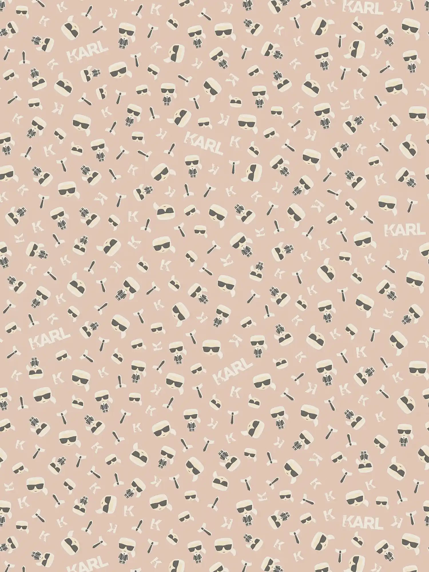         Karl LAGERFELD wallpaper miniature Karl character - Beige
    