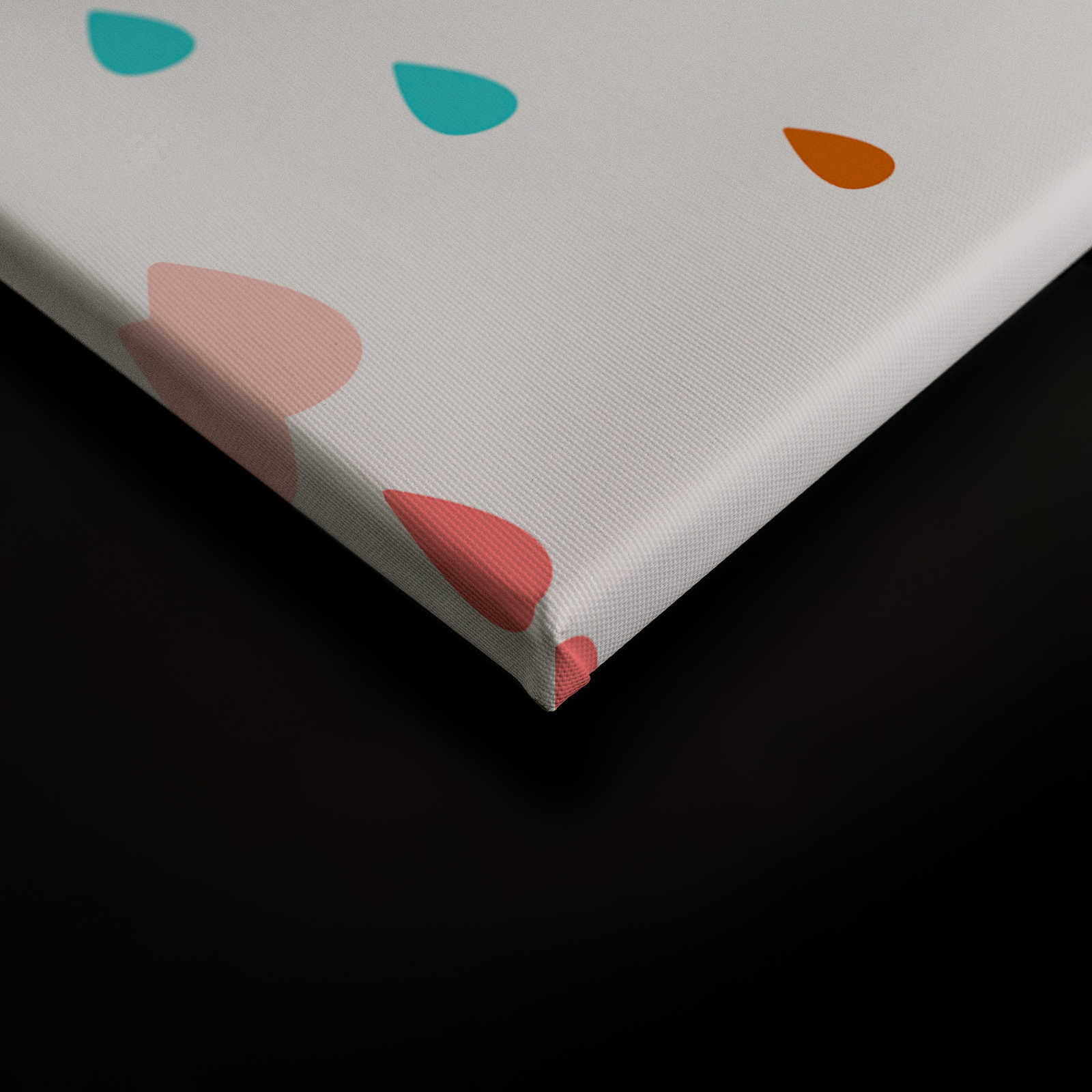             Leinwand fürs Kinderzimmer mit bunten Wassertropfen – 90 cm x 60 cm
        