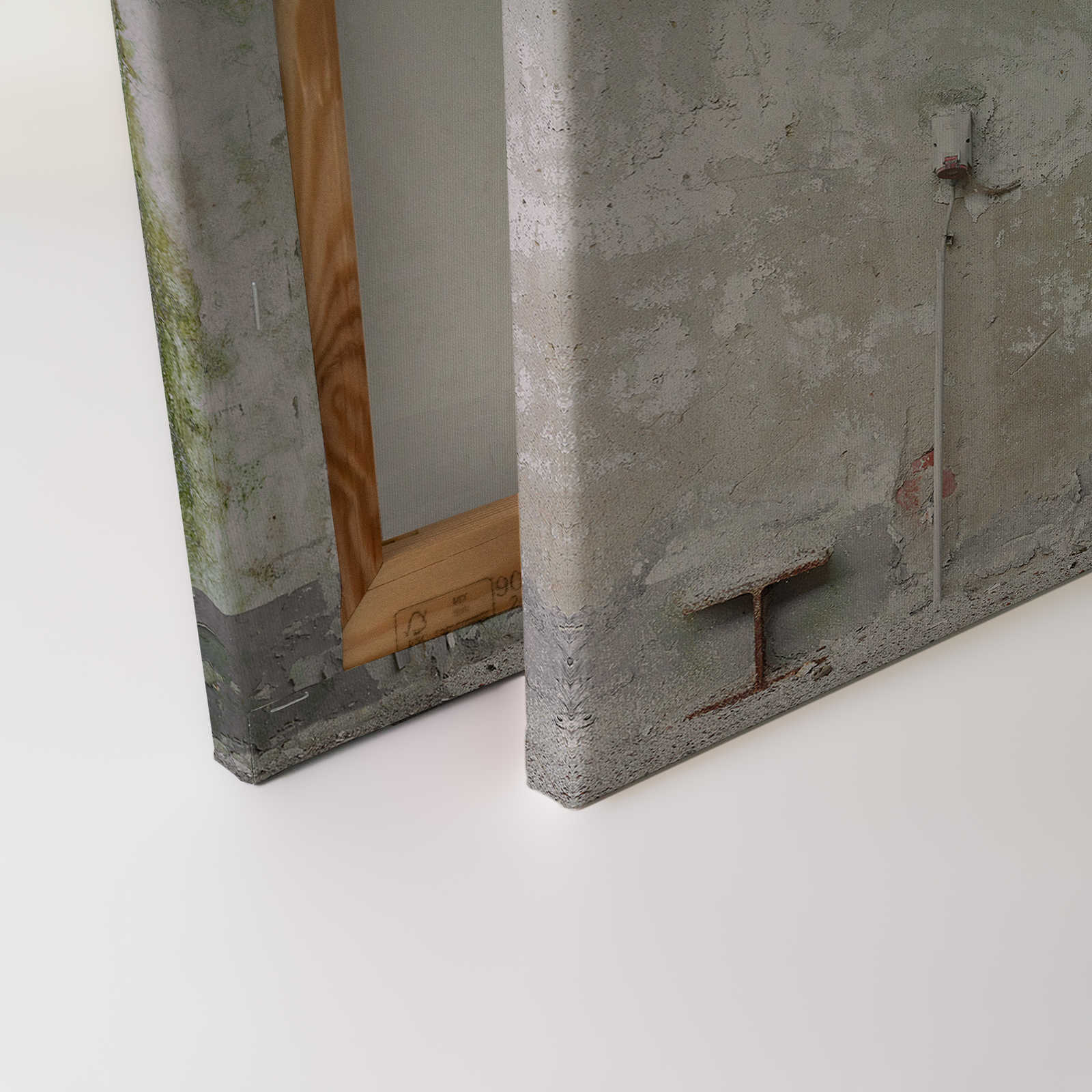             Beton Leinwandbild Betonoptik im Used Look – 0,90 m x 0,60 m
        