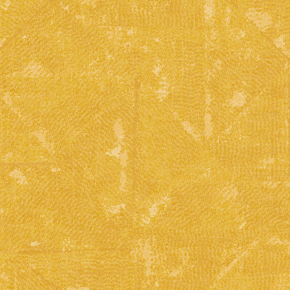             Tapete sommerlich Gelb, asymmetrisches Muster – Gelb
        