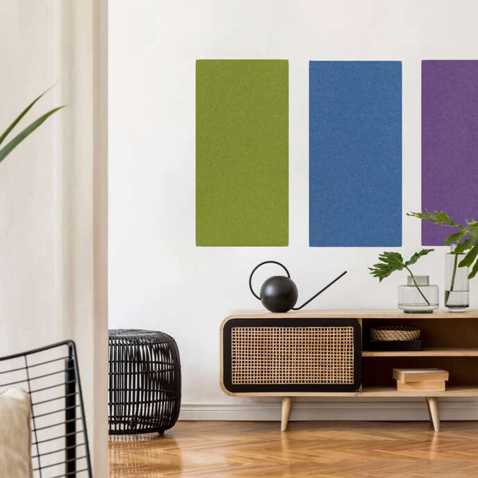Wandregal, Lowboard, Sideboard, TV-Möbel, Rattan