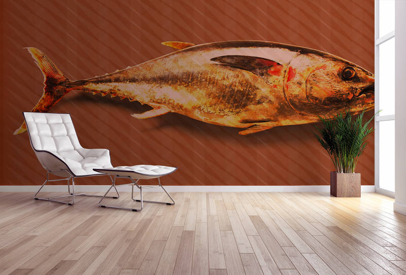 Holz, Fußboden, Bodenbeläge, Fische, Innenarchitektur