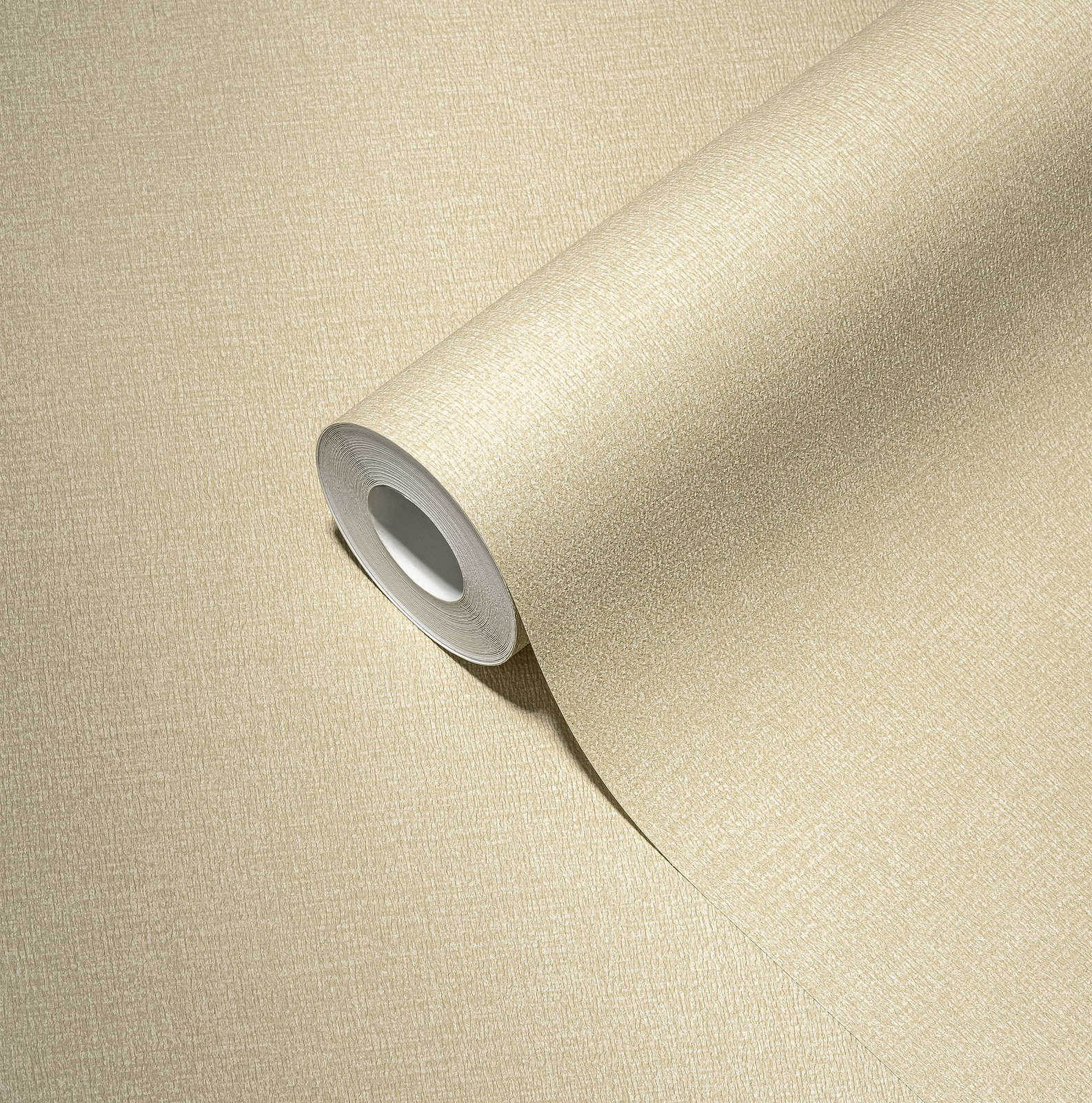 Leicht strukturierte Unitapete in warmen Farbton – Beige