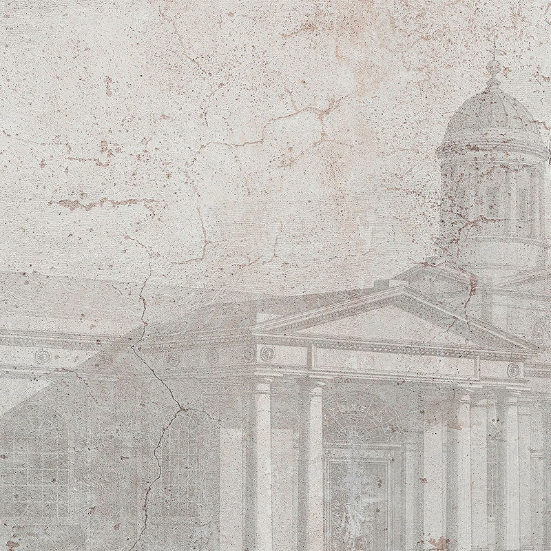             Architectuur Behang, Historische Vintage Stijl - Grijs
        