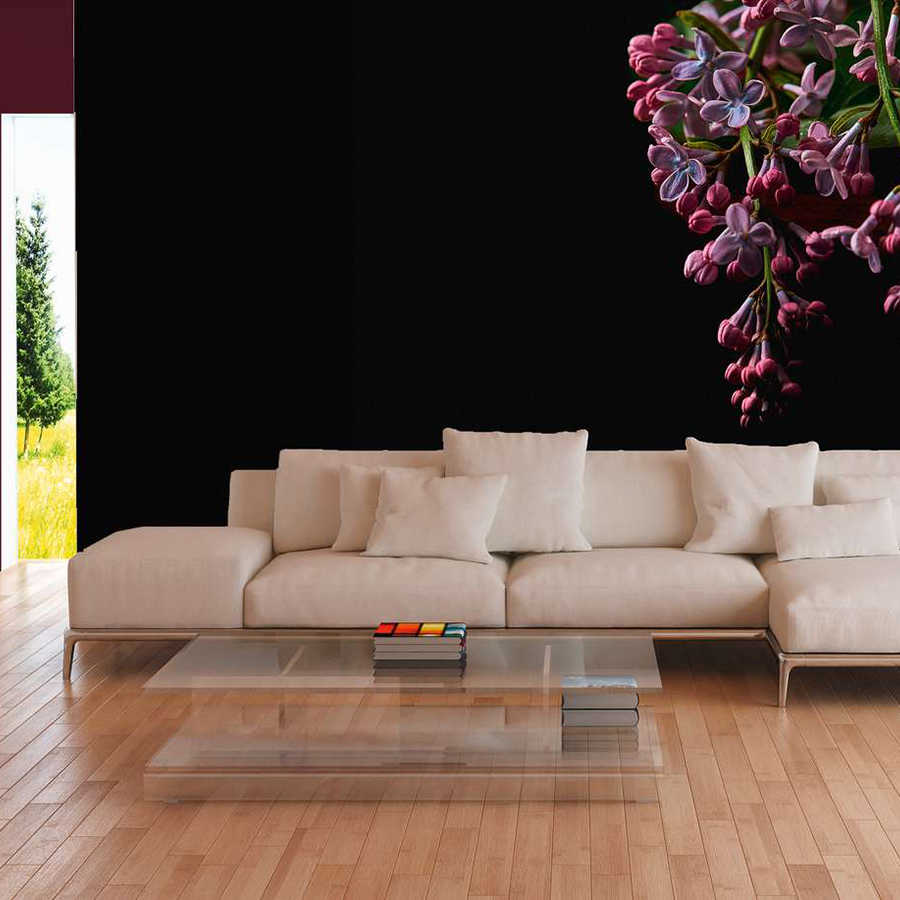 sofa, sectional, beige, cushions, coffee table