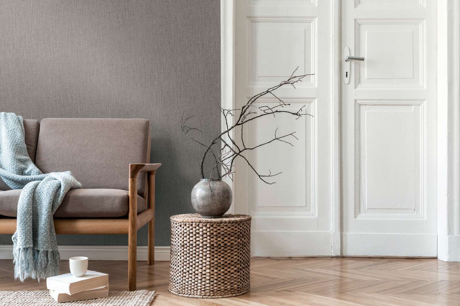wohnzimmer, sessel, tisch, deko, vase