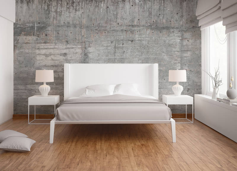             Betonwand im Industrial Style – Grau, Braun
        