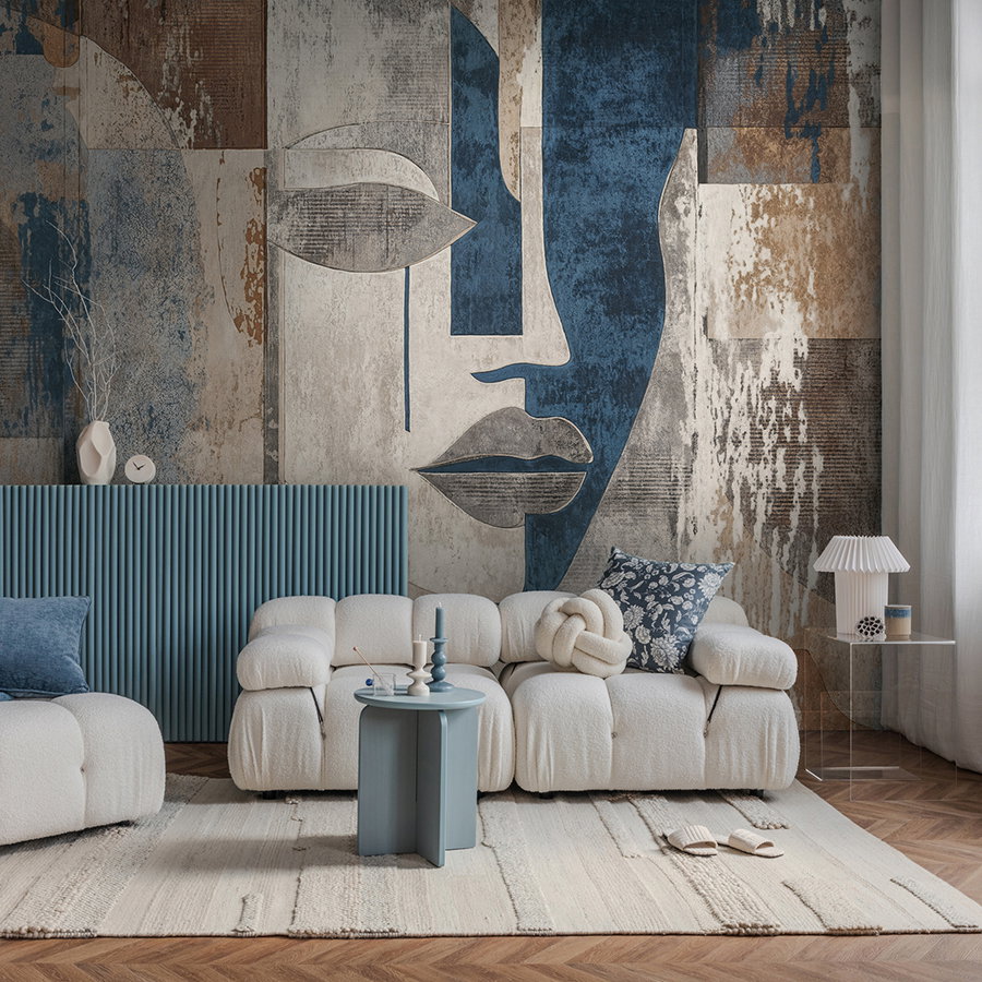 wohnzimmer, wandbild, abstract, sofa, teppich