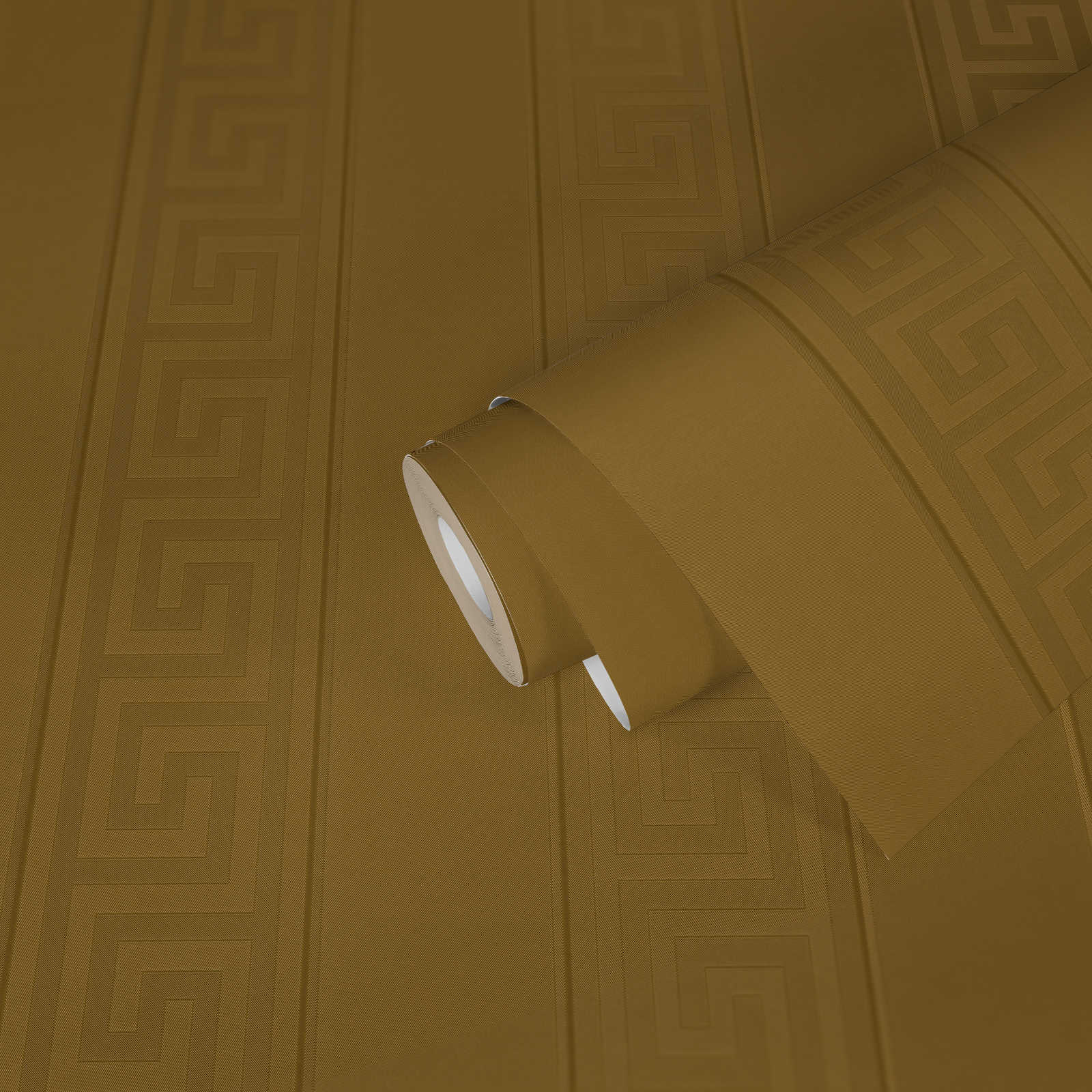             VERSACE Tapete Goldener Mäander – Metallic
        