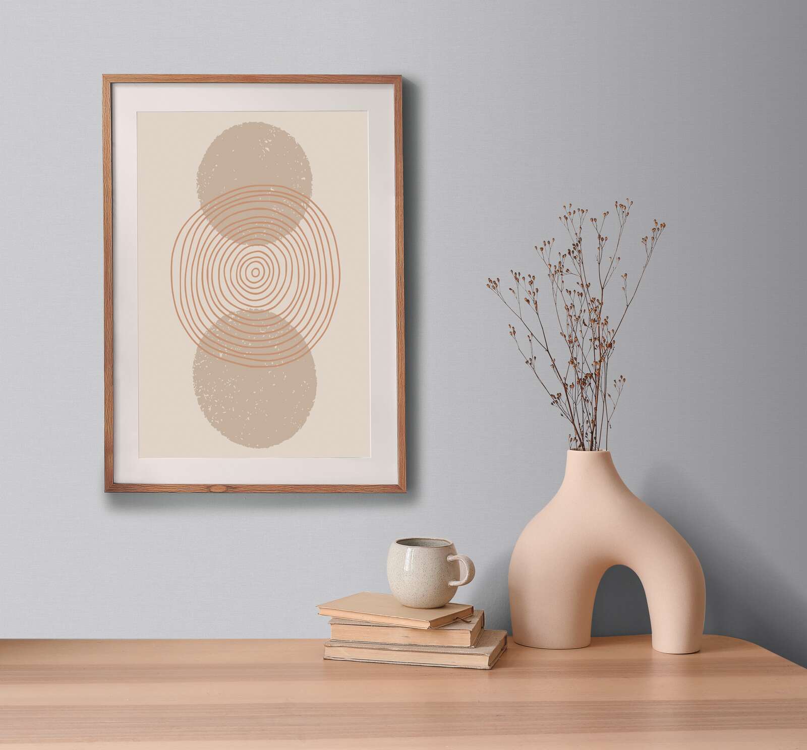 Bildschirmbild, Gerahmte Kunst, Geometrisches Muster, Kunstposter, Wohnaccessoire