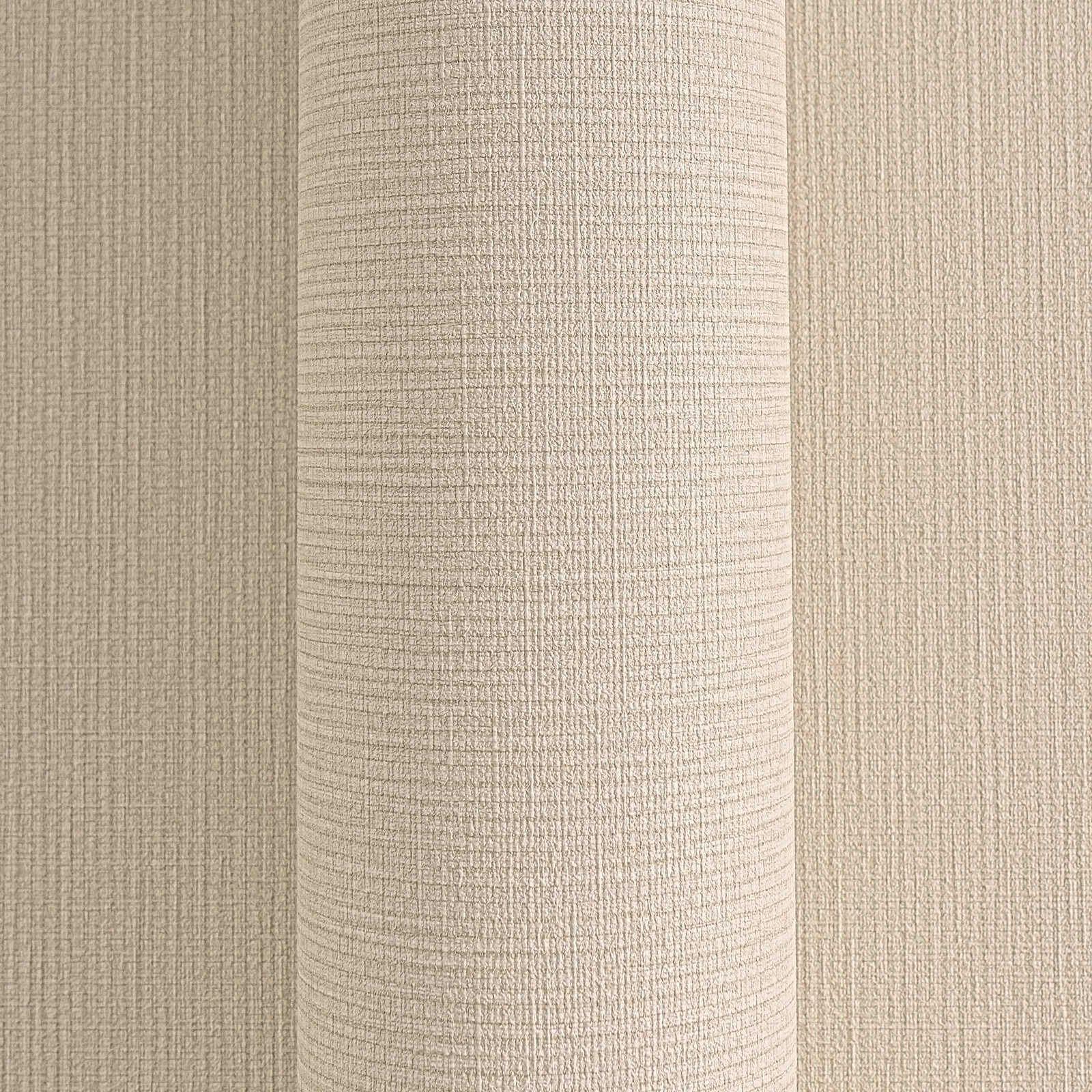             Einfarbige MICHALSKY Vliestapete im Stoffdesign – Beige
        