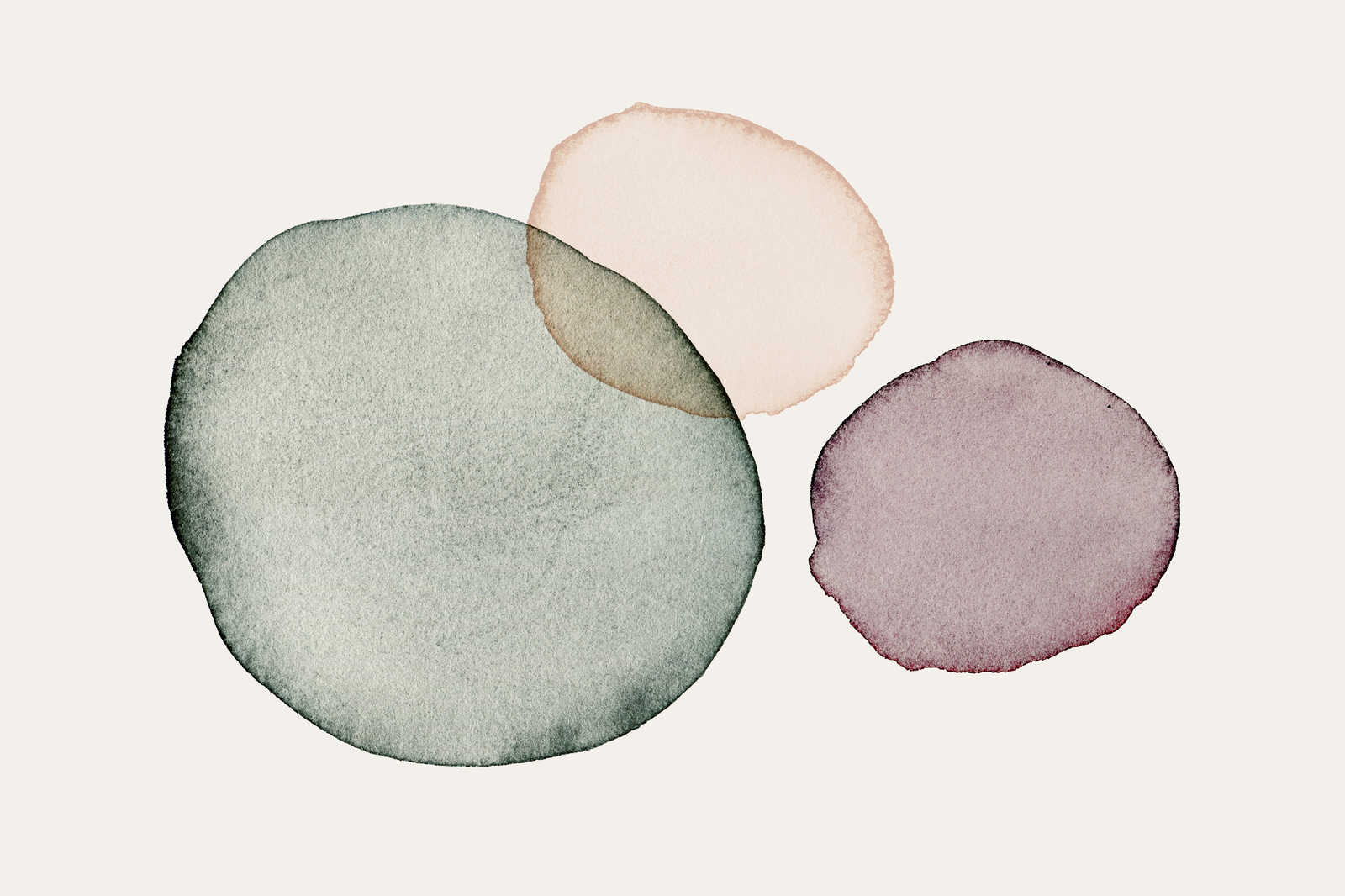             Leinwandbild Aquarell in Erdtönen abstrakt Design – 0,90 m x 0,60 m
        