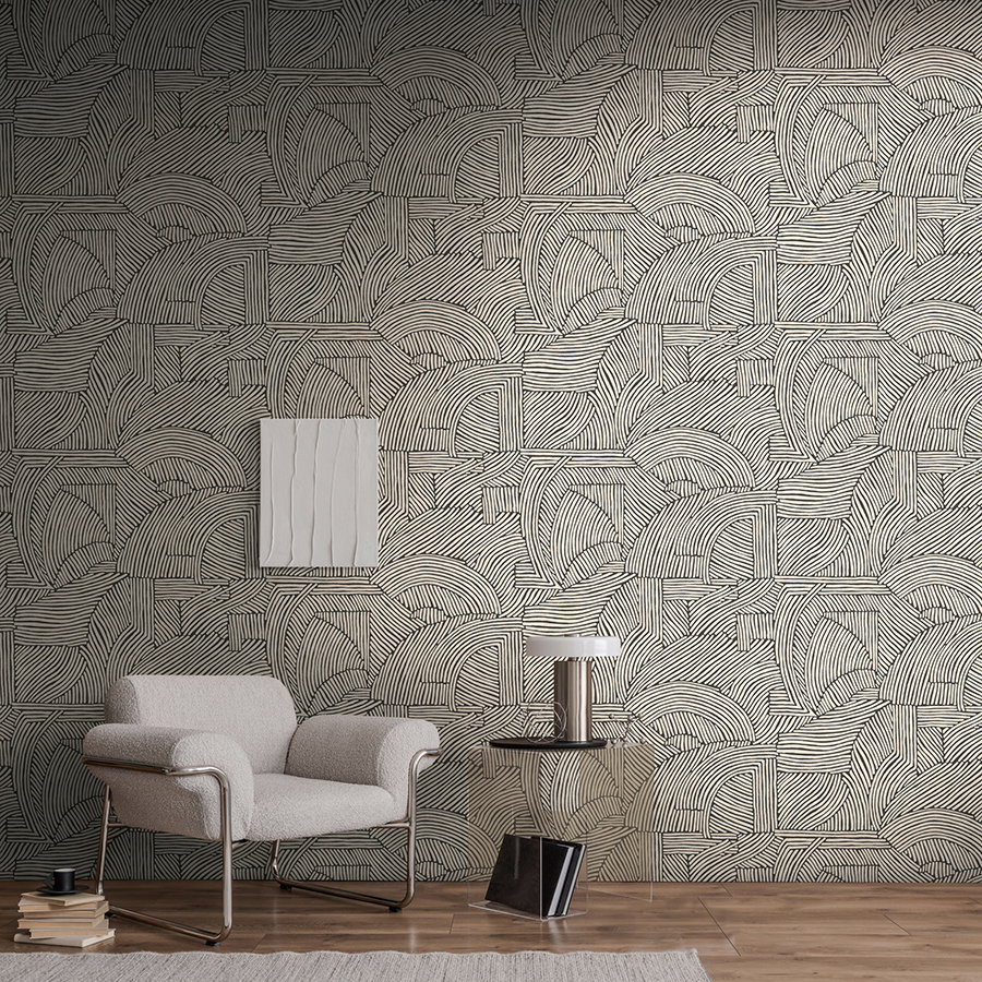 Tapetenmuster,  geometrisches Muster, Wandtapete, Wohnzimmerdekoration, Wandgestaltung